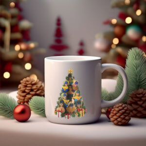 Blonde Blazer Christmas Tree Dispatch Mug – Holiday Edition