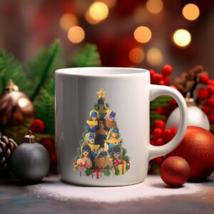 Blonde Blazer Christmas Tree Dispatch Mug – Holiday Edition