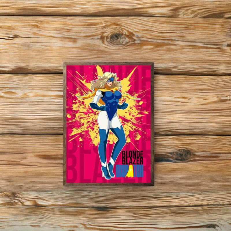 Blonde Blazer Dispatch Comic Character Poster