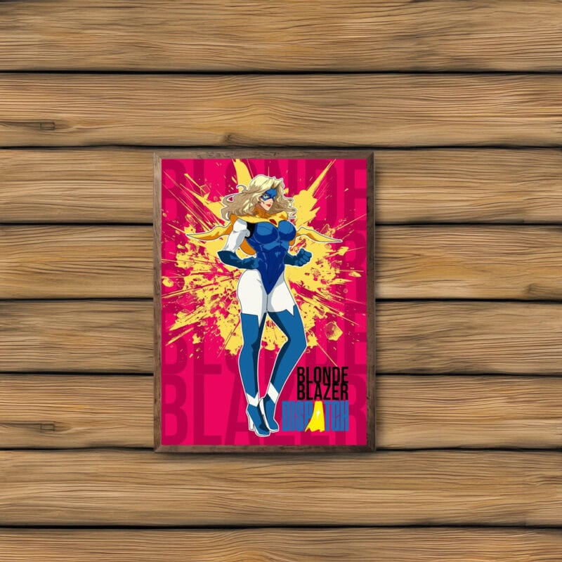 Blonde Blazer Dispatch Comic Character Poster