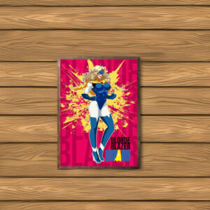 Blonde Blazer Dispatch Comic Character Poster