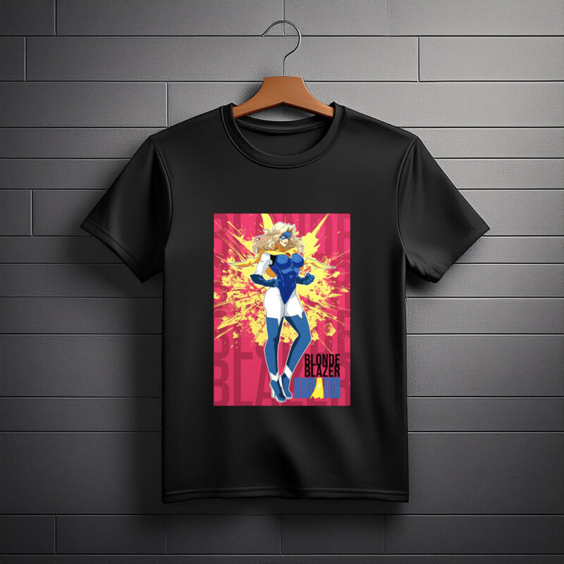 Blonde Blazer Dispatch Comic Character Shirt