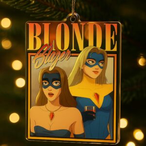 Blonde Blazer Dispatch Gaming Acrylic Ornament