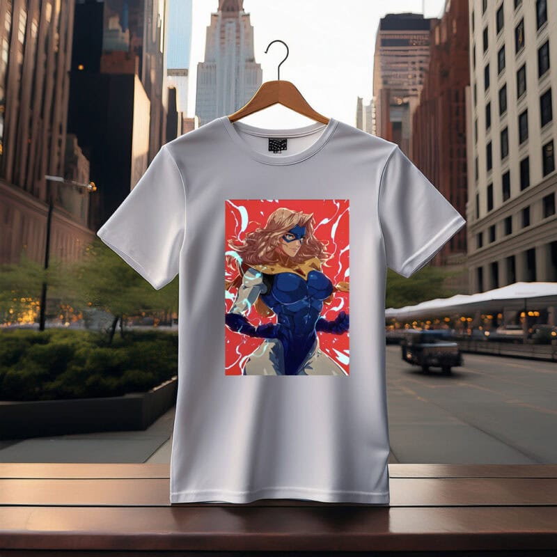 Blonde Blazer Superhero Shirt