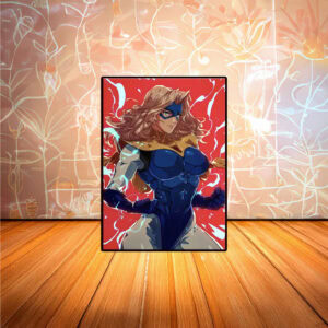 Blonde Superhero Poster