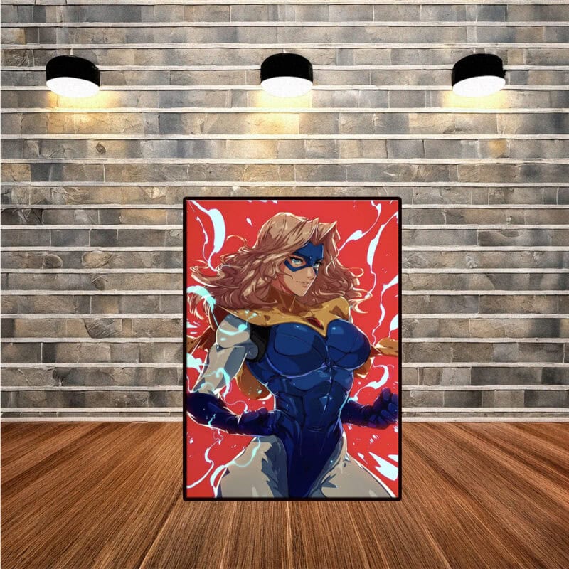 Blonde Superhero Poster