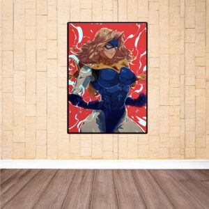 Blonde Superhero Poster