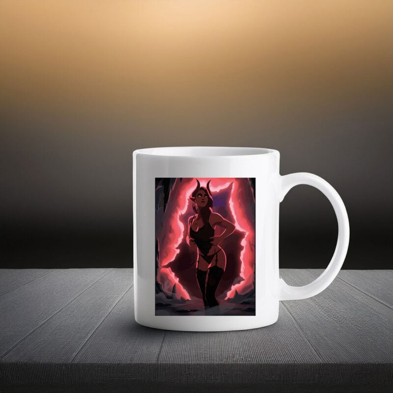 Demon Woman in Lingerie Mug