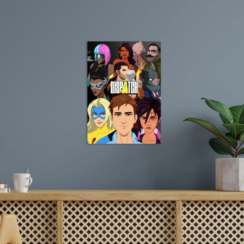 Dispatch Animated Character Group Portrait Poster