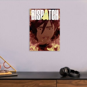 Dispatch Anime Character Portrait with Fire Poster