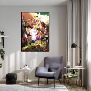 Dispatch Crowded Street Food Scene Poster