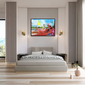 Dispatch Female Hero in Poolside Relaxation Poster