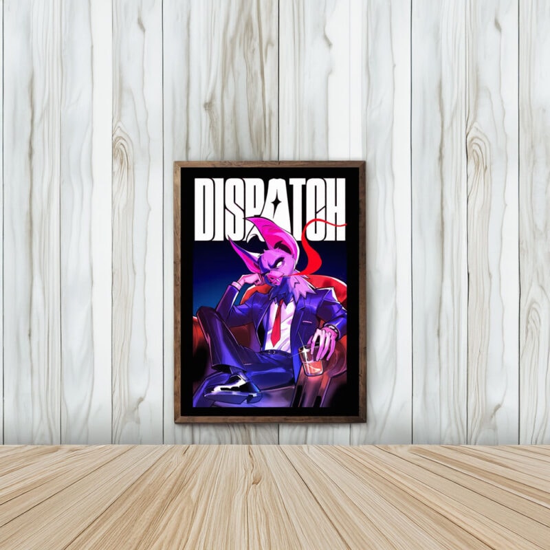 Dispatch Invisigal Animated Character Portrait Poster
