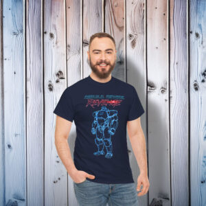 Dispatch Mecha Man Blueprint Gamer Shirt