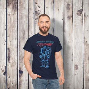 Dispatch Mecha Man Blueprint Gamer Shirt