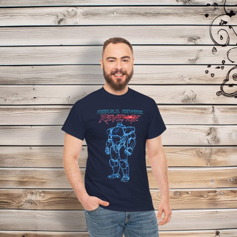 Dispatch Mecha Man Blueprint Gamer Shirt