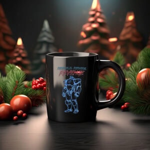 Dispatch Mecha Man Blueprint Mug – Mechanical Diagram Edition
