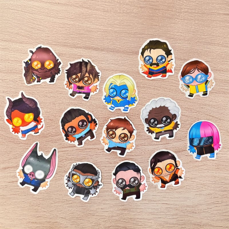 Dispatch OwO Stickers, Cute Game Sticker, Meme Sticker, Kawaii Sticker