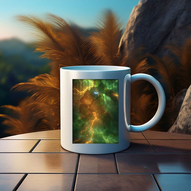 Dispatch Robot in Electric Storm Mug