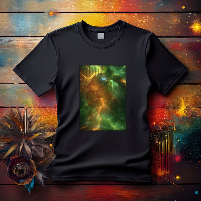 Dispatch Robot in Electric Storm Shirt