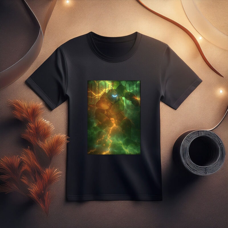 Dispatch Robot in Electric Storm Shirt