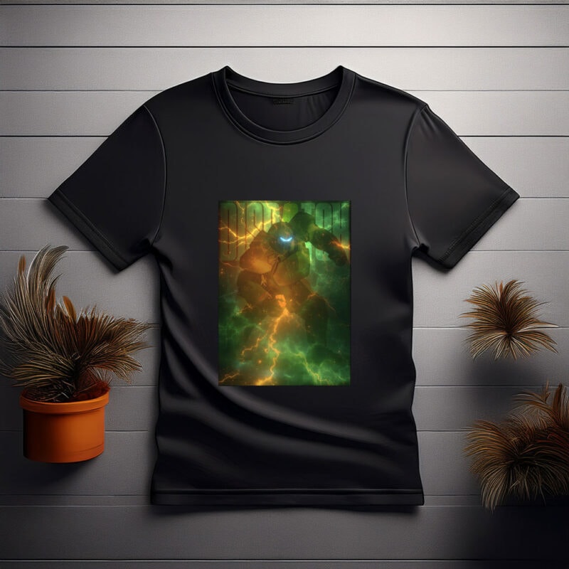 Dispatch Robot in Electric Storm Shirt