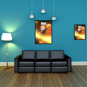 Dispatch Robot in Fiery Action Poster