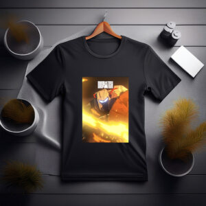 Dispatch Robot in Fiery Action Tee