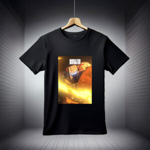 Dispatch Robot in Fiery Action Tee