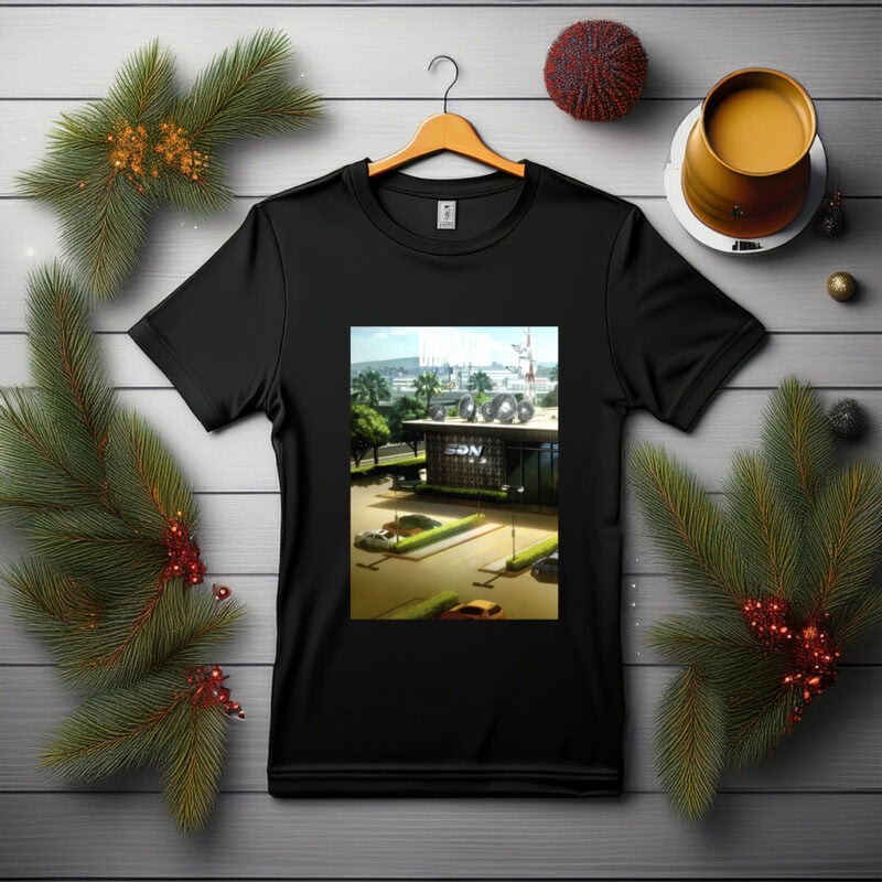 Dispatch SDN Building with Satellite Dishes Shirt