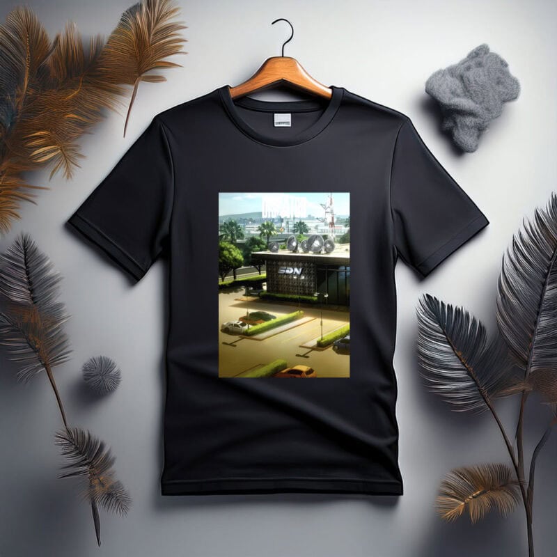 Dispatch SDN Building with Satellite Dishes Shirt