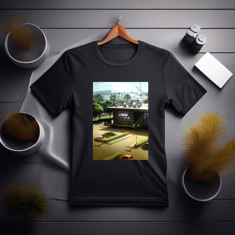 Dispatch SDN Building with Satellite Dishes Shirt