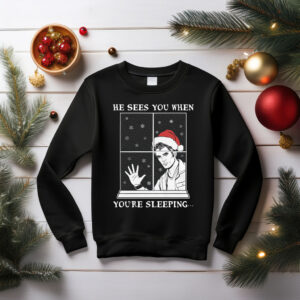 Edward Cullen Santa He Sees You When You're Sleeping Shirt