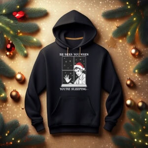 Edward Cullen Santa He Sees You When You're Sleeping Shirt