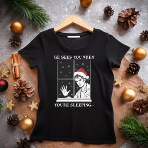 Edward Cullen Santa He Sees You When You're Sleeping Shirt