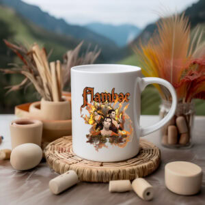 Flambae Dispatch Game Mug – Fiery Retro Edition