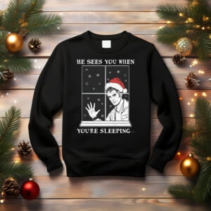 He Sees You Comfort Colors Fleece Crewneck Sweatshirt