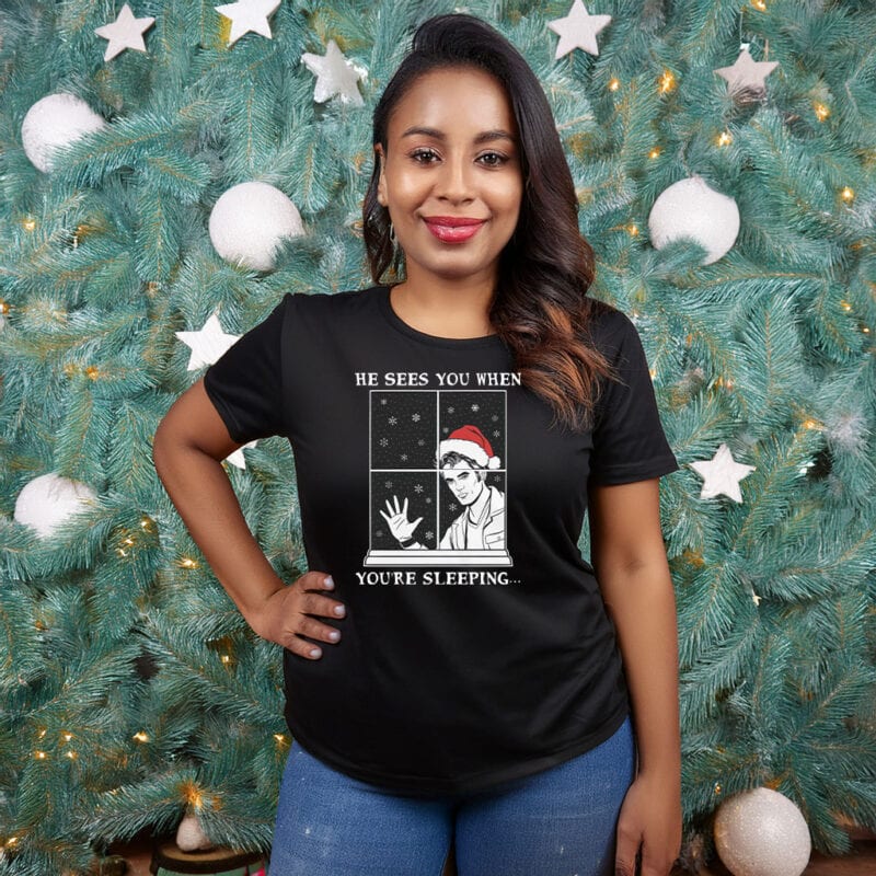 He Sees You When You're Sleeping Crewneck Sweatshirt