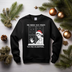 He Sees You When You're Sleeping Crewneck Sweatshirt