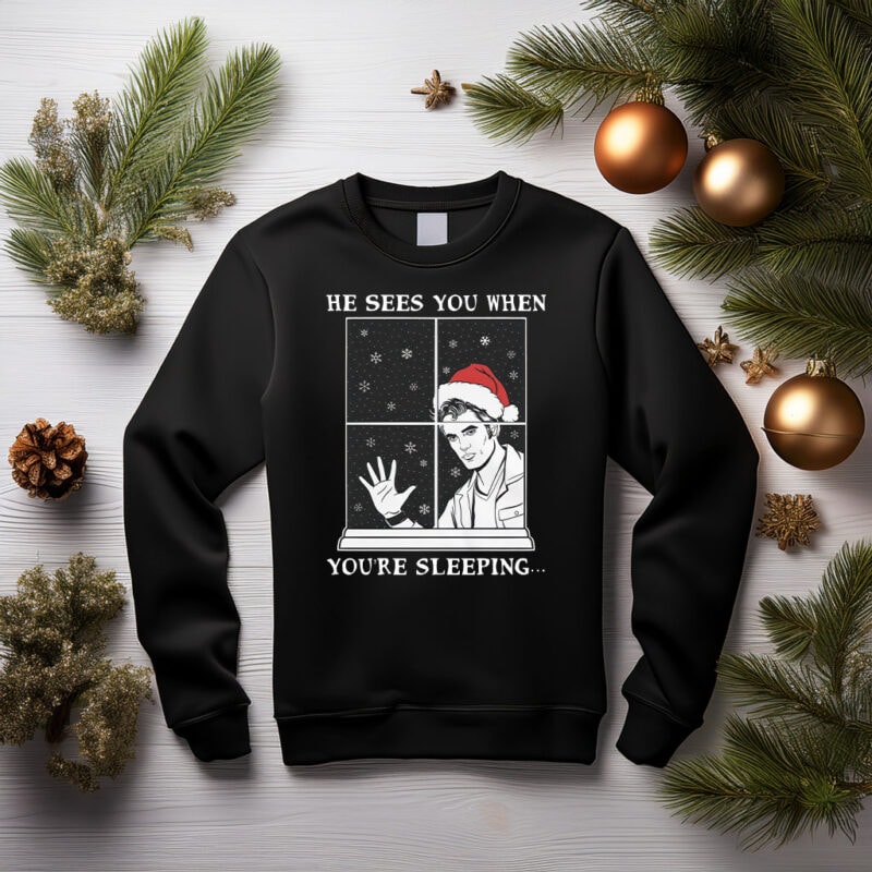 He Sees You When You're Sleeping Crewneck Sweatshirt