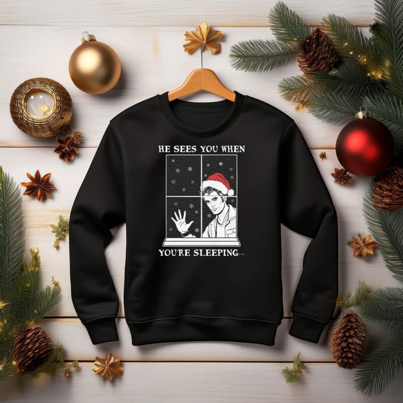 He Sees You When You're Sleeping Shirt
