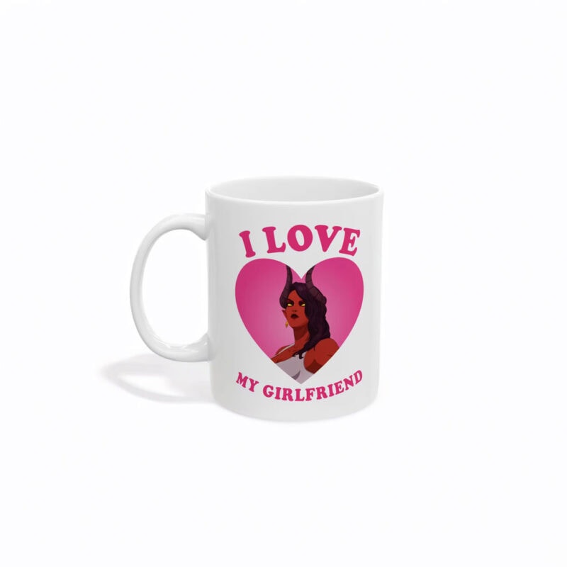 I Love My Girlfriend Malevola Dispatch Gaming Mug