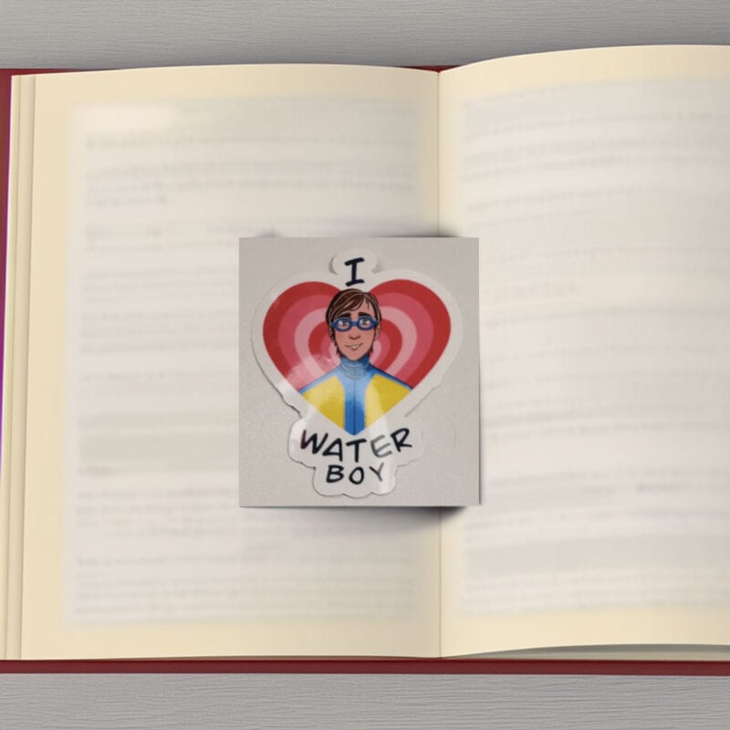 I Love Waterboy Sticker