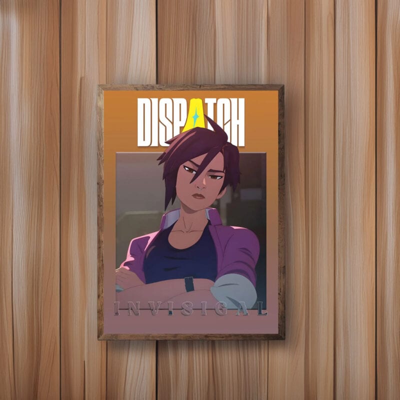 Invisigal Animated Character Portrait Dispatch Poster
