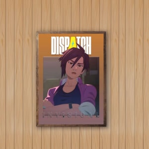 Invisigal Animated Character Portrait Dispatch Poster