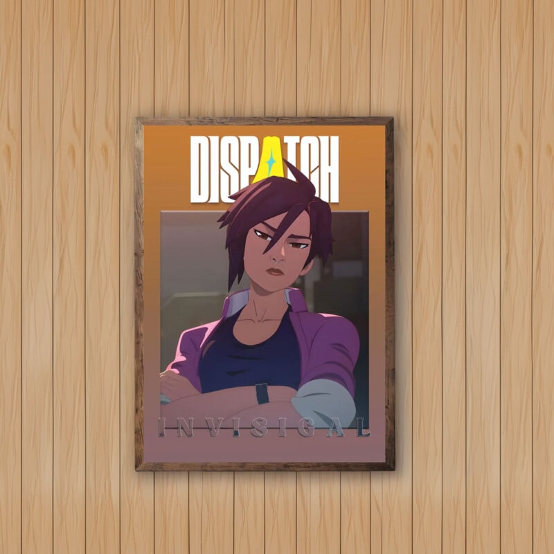 Invisigal Animated Character Portrait Dispatch Poster