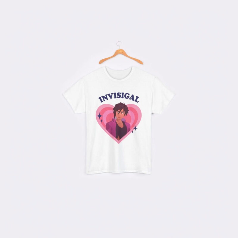 Invisigal Retro Heart Shirt