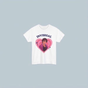 Invisigal Retro Heart Shirt