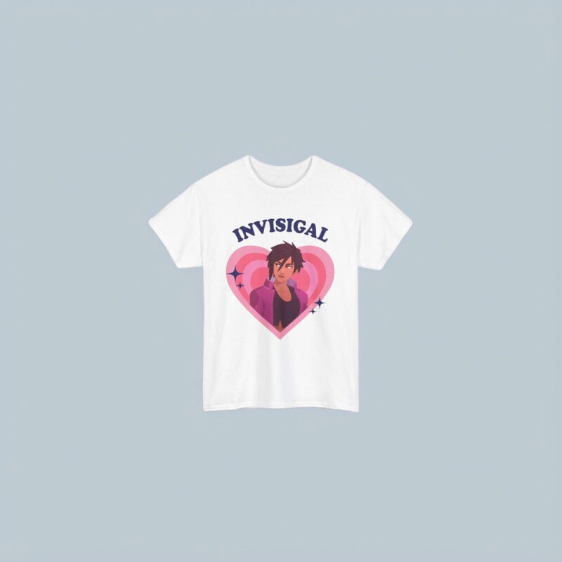 Invisigal Retro Heart Shirt