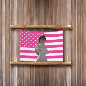 Invisigal Wedding Dress Flag